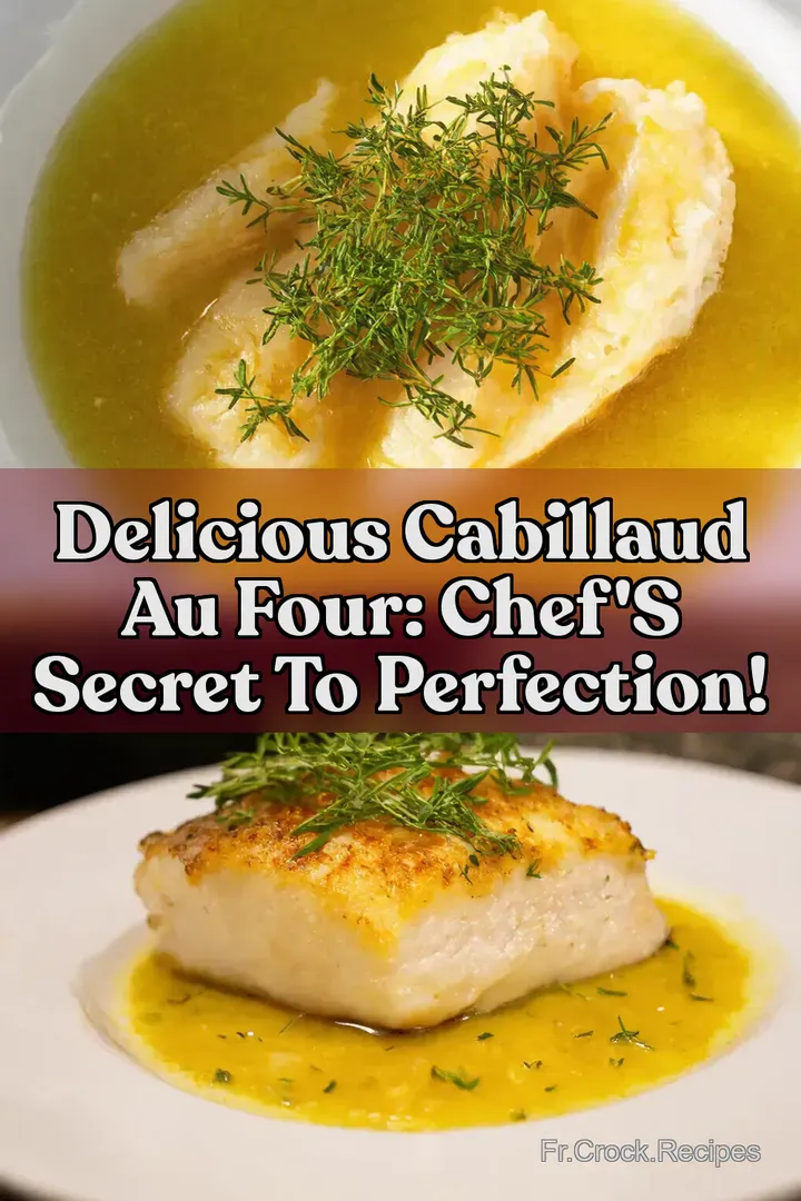 Delicious cabillaud au four: Chef s Secret To Perfection!