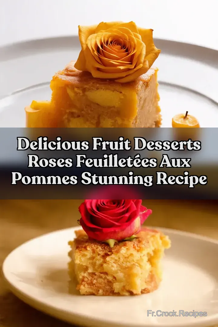 Delicious Fruit Desserts Roses Feuillet&eacute;es aux Pommes Stunning Recipe