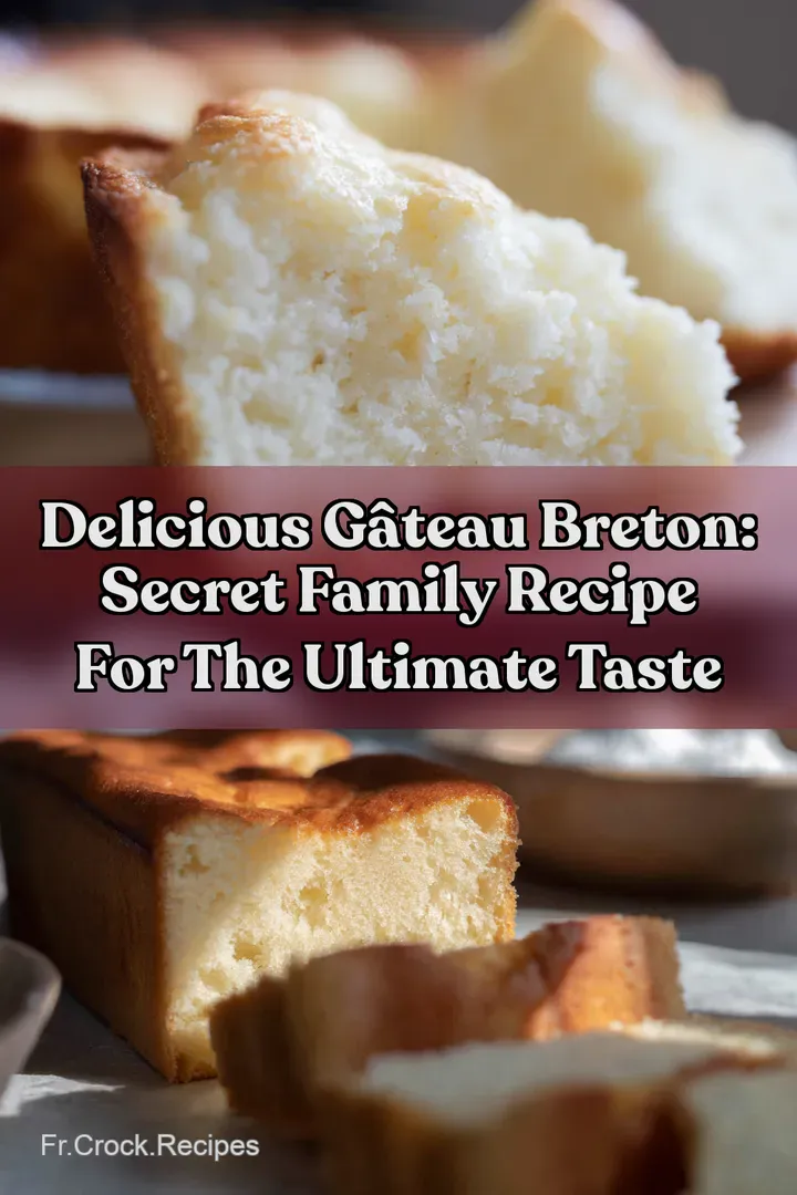 Delicious G&acirc;teau Breton: Secret Family Recipe for the Ultimate Taste