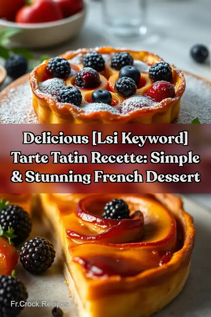 Delicious [LSI keyword] tarte tatin recette: Simple & Stunning French Dessert
