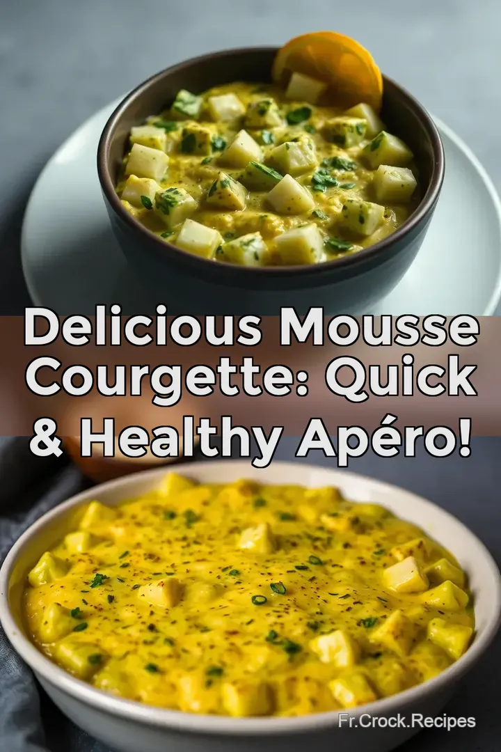 Delicious Mousse Courgette: Quick & Healthy Ap&eacute;ro!