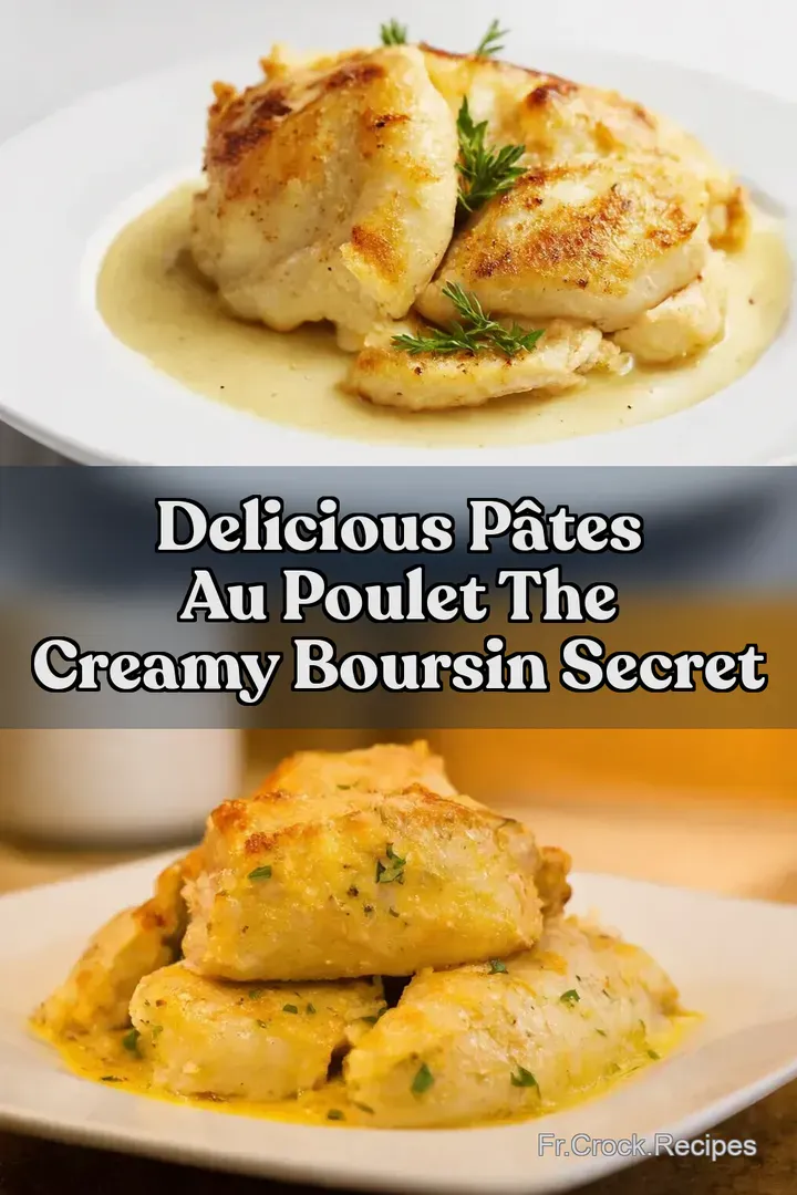 Delicious P&acirc;tes au Poulet The Creamy Boursin Secret
