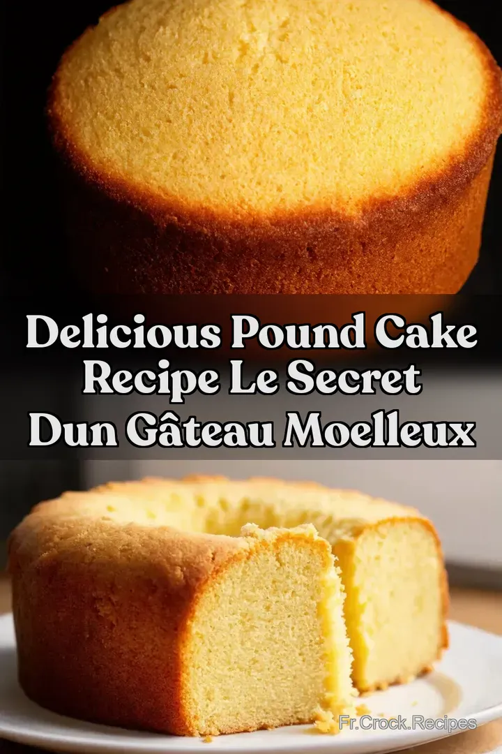 Delicious Pound Cake Recipe Le Secret dun G&acirc;teau Moelleux