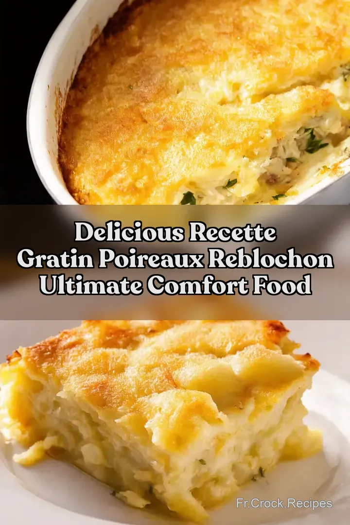 Delicious Recette Gratin Poireaux Reblochon Ultimate Comfort Food