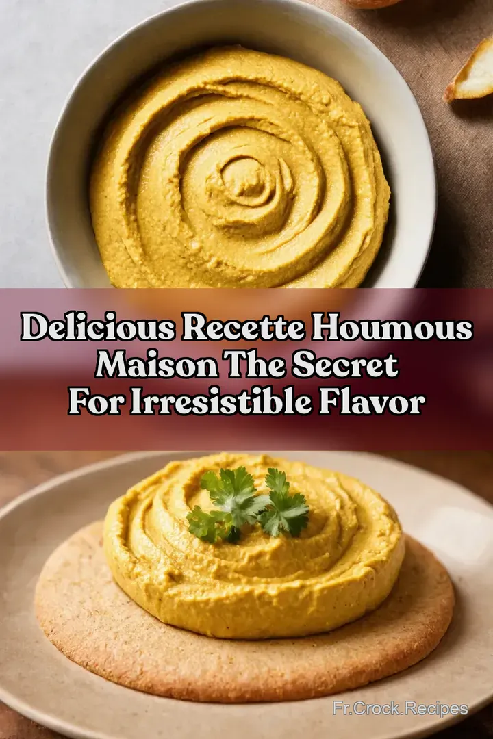 Delicious recette houmous maison The Secret For Irresistible Flavor