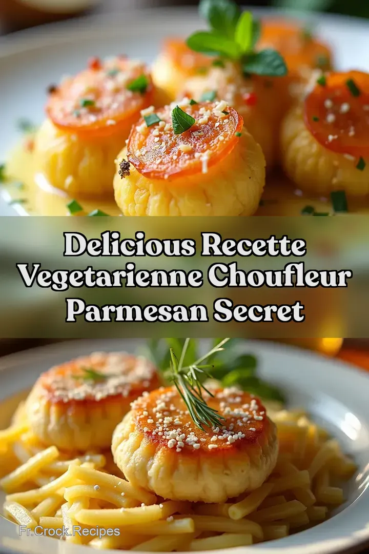Delicious Recette Vegetarienne ChouFleur Parmesan Secret