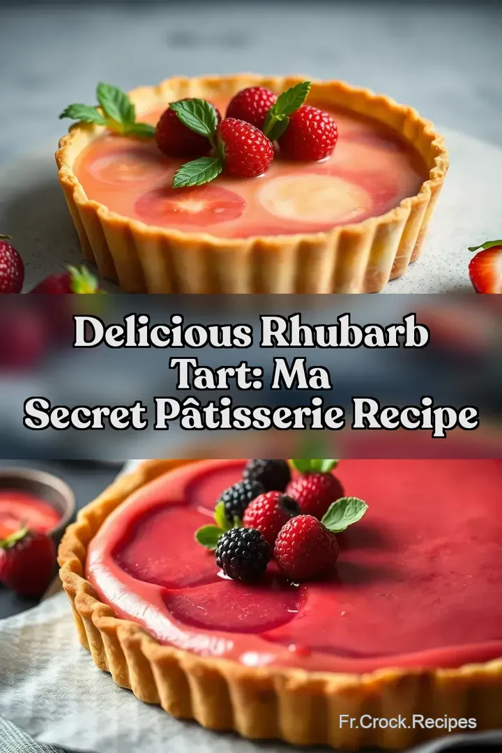 Delicious Rhubarb Tart: Ma Secret P&acirc;tisserie Recipe