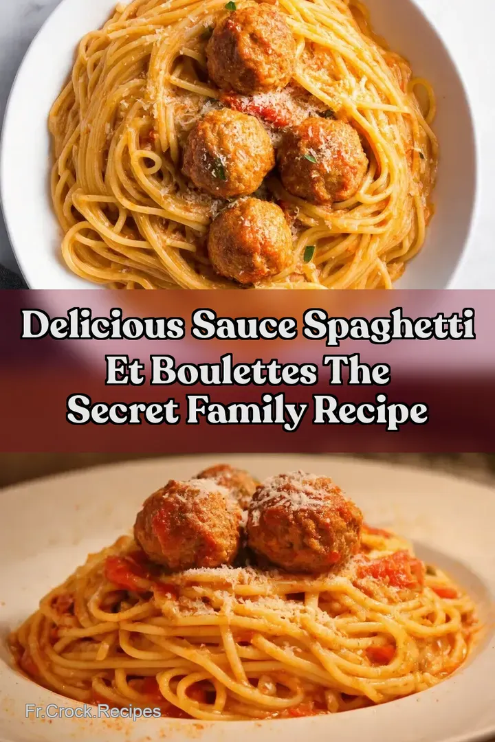 Delicious Sauce Spaghetti et Boulettes The Secret Family Recipe