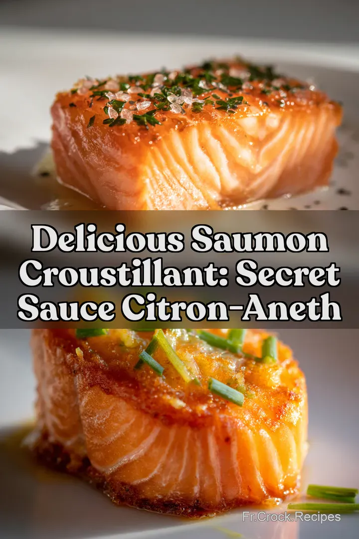 Delicious Saumon Croustillant: Secret Sauce Citron-Aneth