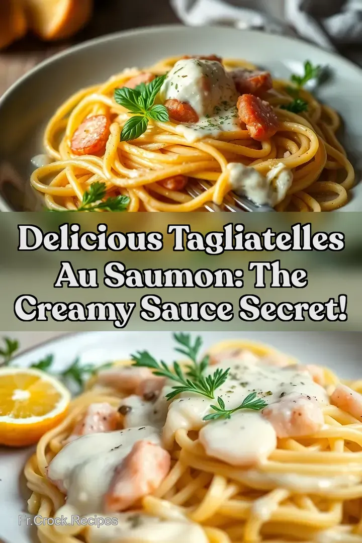 Delicious Tagliatelles Au Saumon: The Creamy Sauce Secret!