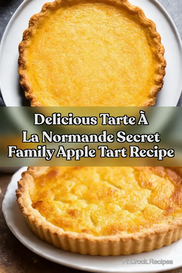 Delicious Tarte &agrave; la Normande Secret Family Apple Tart Recipe
