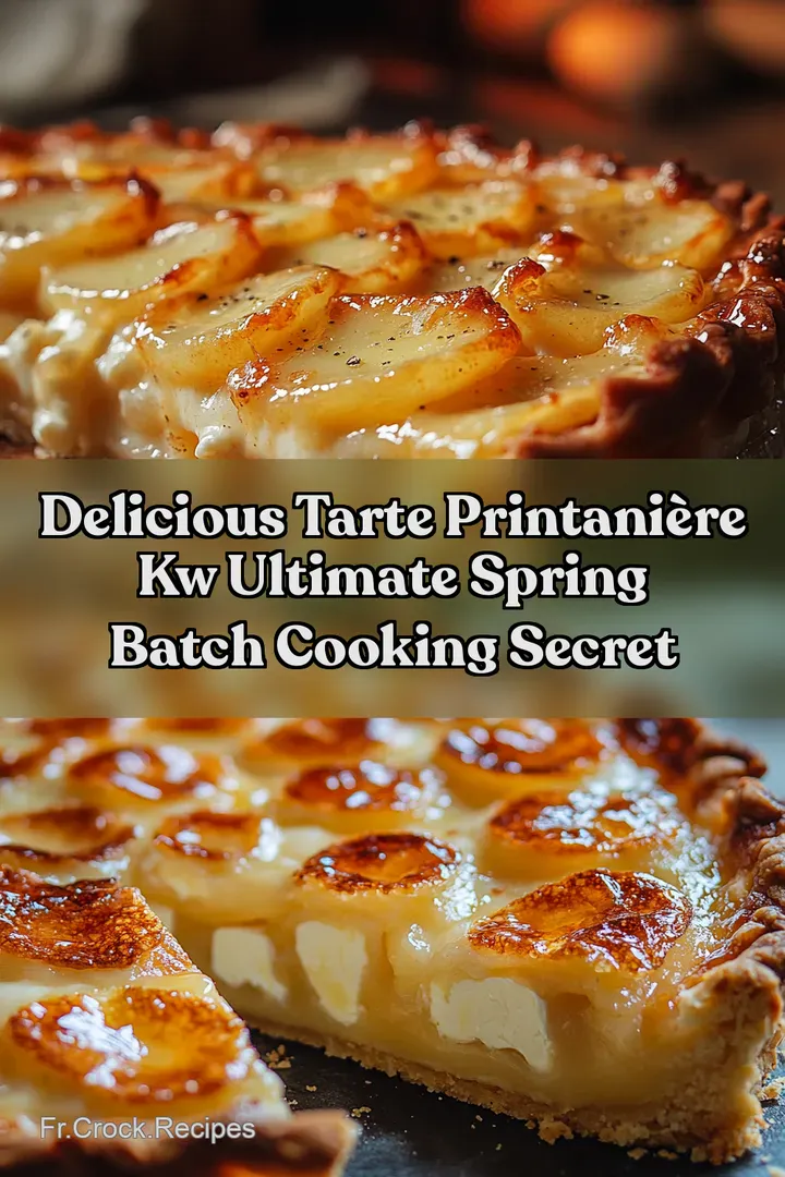 Delicious Tarte Printani&egrave;re kw Ultimate Spring Batch Cooking Secret