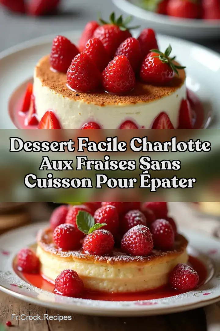 Dessert Facile Charlotte Aux Fraises Sans Cuisson Pour &Eacute;pater