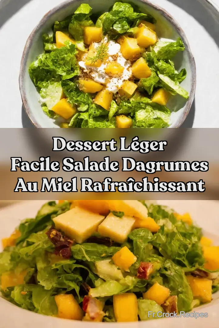 Dessert L&eacute;ger Facile Salade dAgrumes au Miel Rafra&icirc;chissant