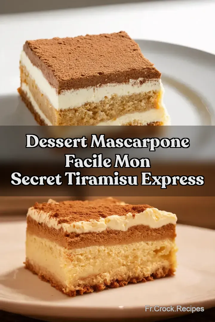 Dessert Mascarpone Facile Mon Secret Tiramisu Express