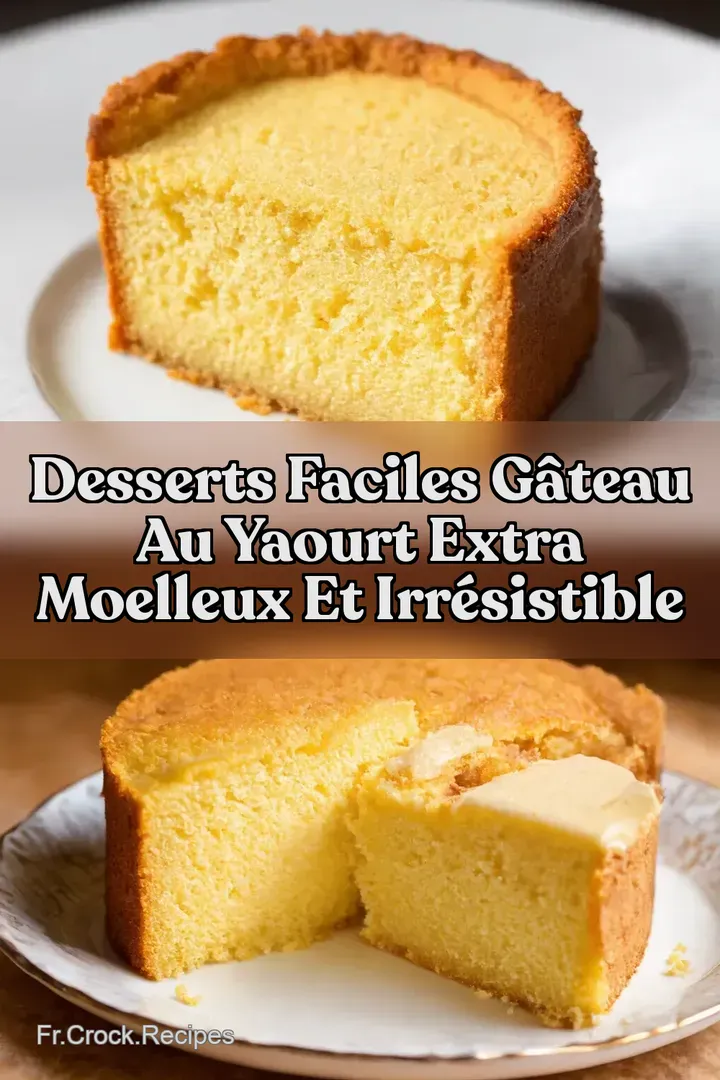 Desserts Faciles G&acirc;teau au Yaourt Extra Moelleux et Irr&eacute;sistible
