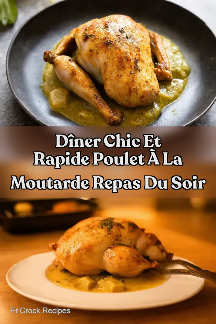 D&icirc;ner Chic et Rapide Poulet &agrave; la Moutarde Repas du Soir