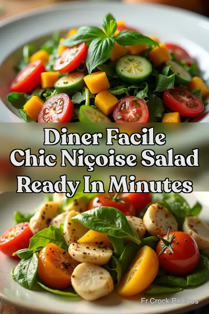 Diner Facile Chic Ni&ccedil;oise Salad Ready in Minutes