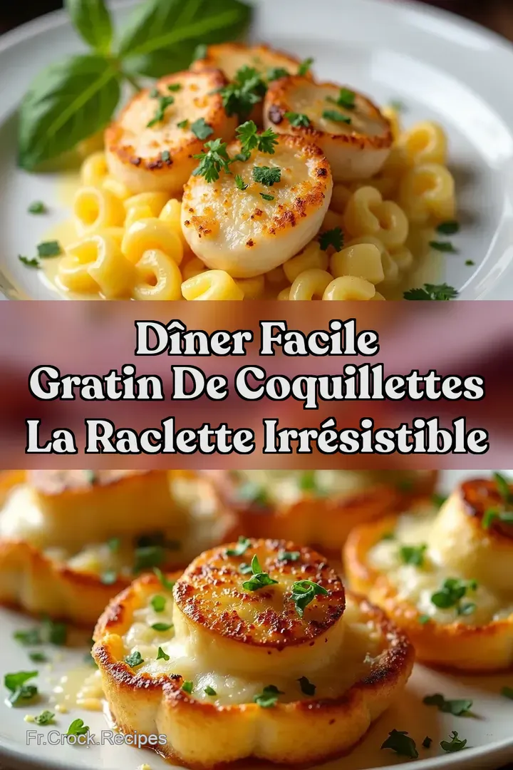 D&icirc;ner Facile Gratin de Coquillettes la Raclette irr&eacute;sistible