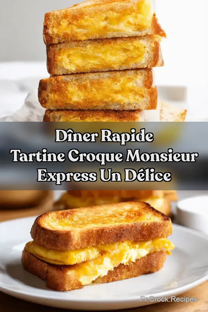 D&icirc;ner Rapide Tartine Croque Monsieur Express Un D&eacute;lice