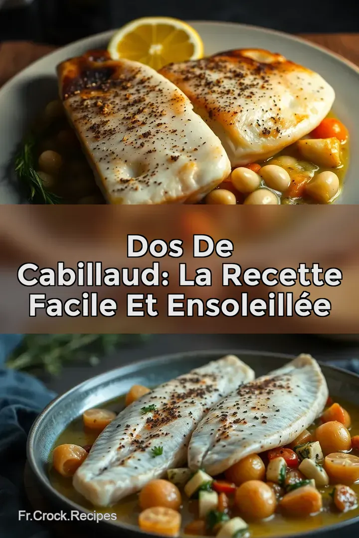 Dos de Cabillaud: La Recette Facile et Ensoleill&eacute;e