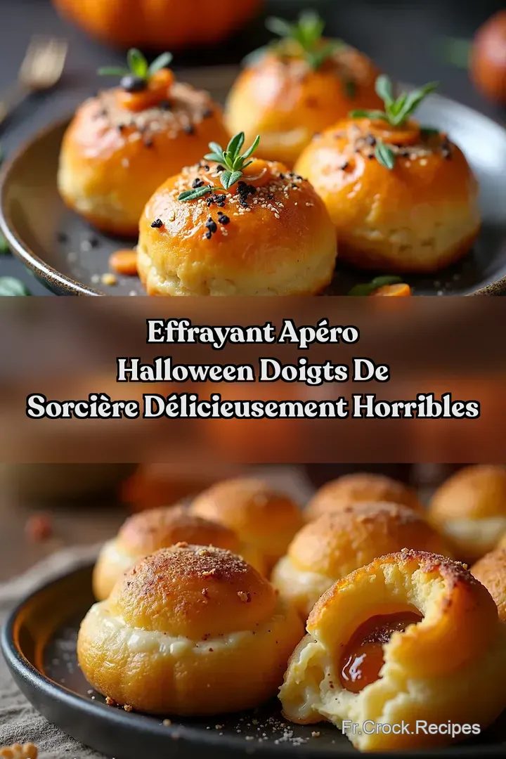 Effrayant Ap&eacute;ro Halloween Doigts de Sorci&egrave;re D&eacute;licieusement Horribles