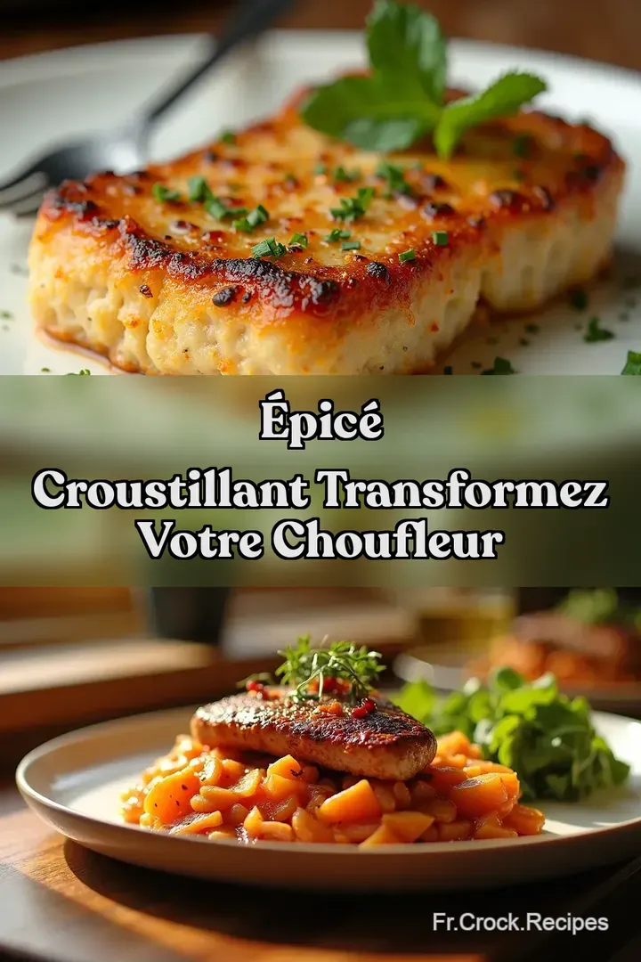 &Eacute;pic&eacute; Croustillant Transformez Votre Choufleur