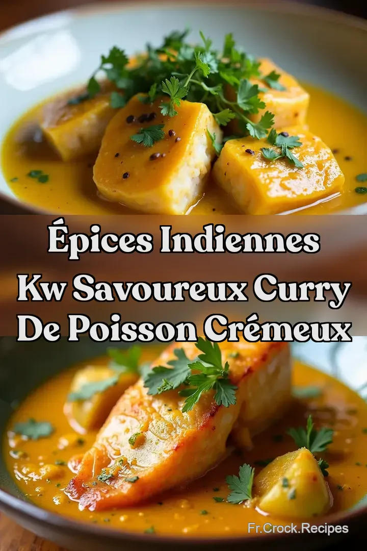 &Eacute;pices Indiennes kw Savoureux Curry de Poisson Cr&eacute;meux