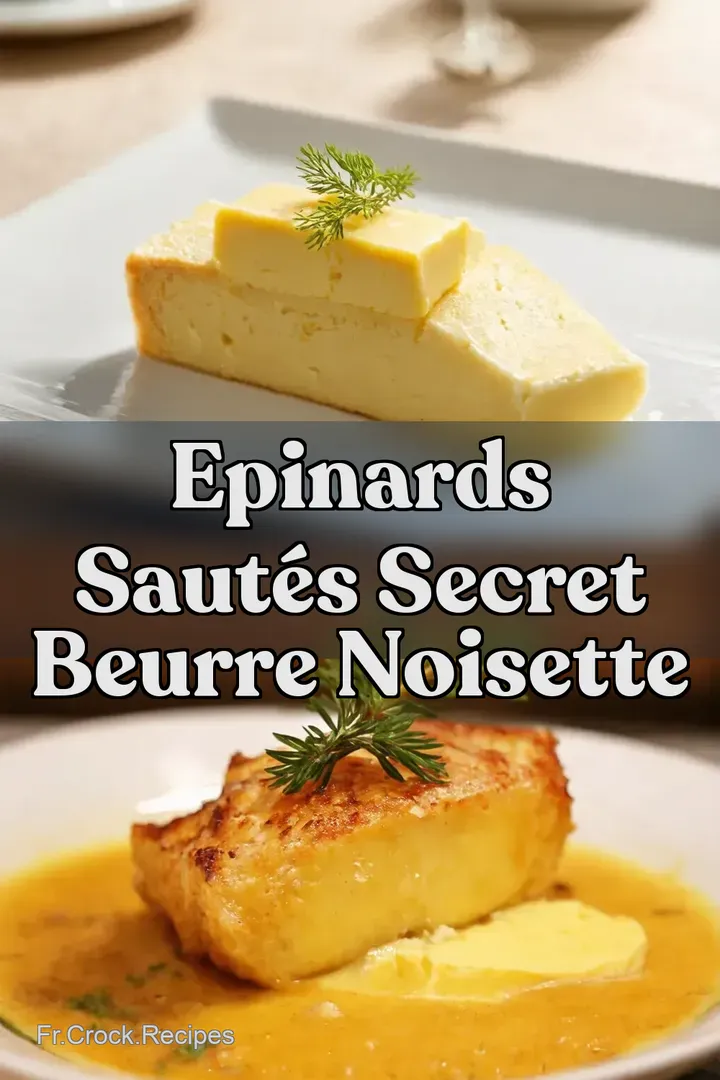 Epinards Saut&eacute;s Secret Beurre Noisette