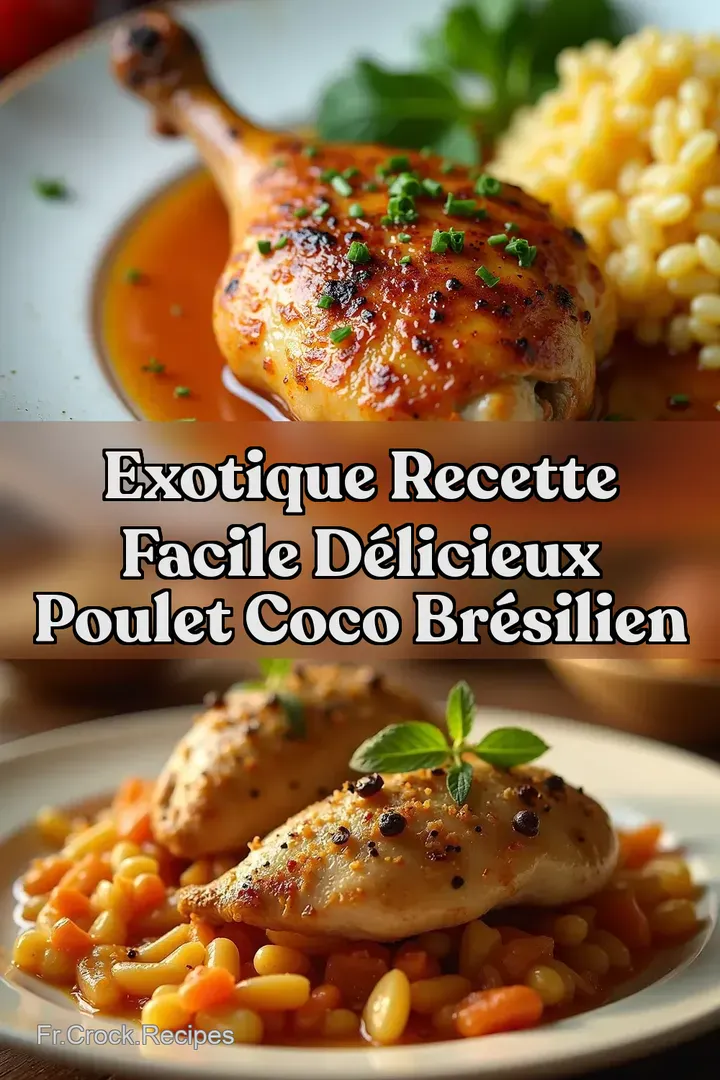 Exotique Recette Facile D&eacute;licieux Poulet Coco Br&eacute;silien