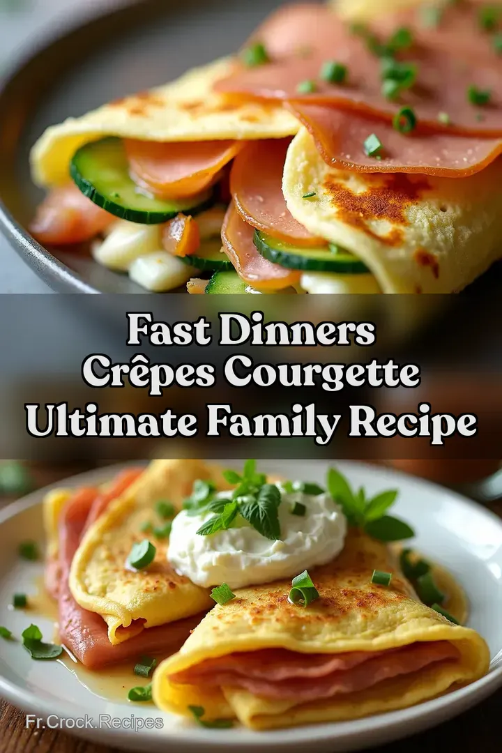 Fast Dinners Cr&ecirc;pes Courgette Ultimate Family Recipe
