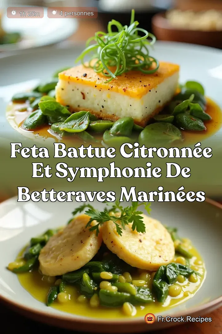 Feta Battue Citronn&eacute;e et Symphonie de Betteraves Marin&eacute;es