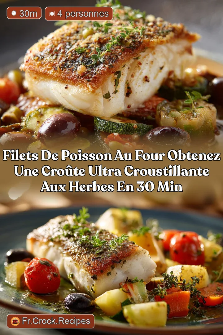 Filets de Poisson au Four Obtenez une Cro&ucirc;te Ultra Croustillante aux Herbes en 30 Min