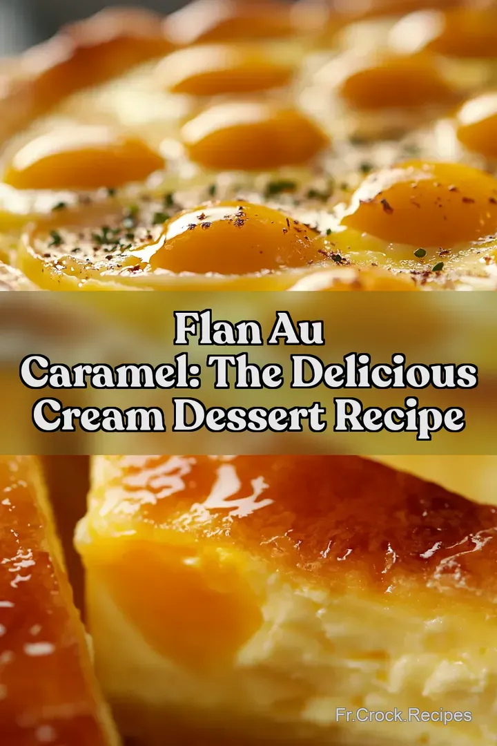 Flan au Caramel: The Delicious Cream Dessert Recipe