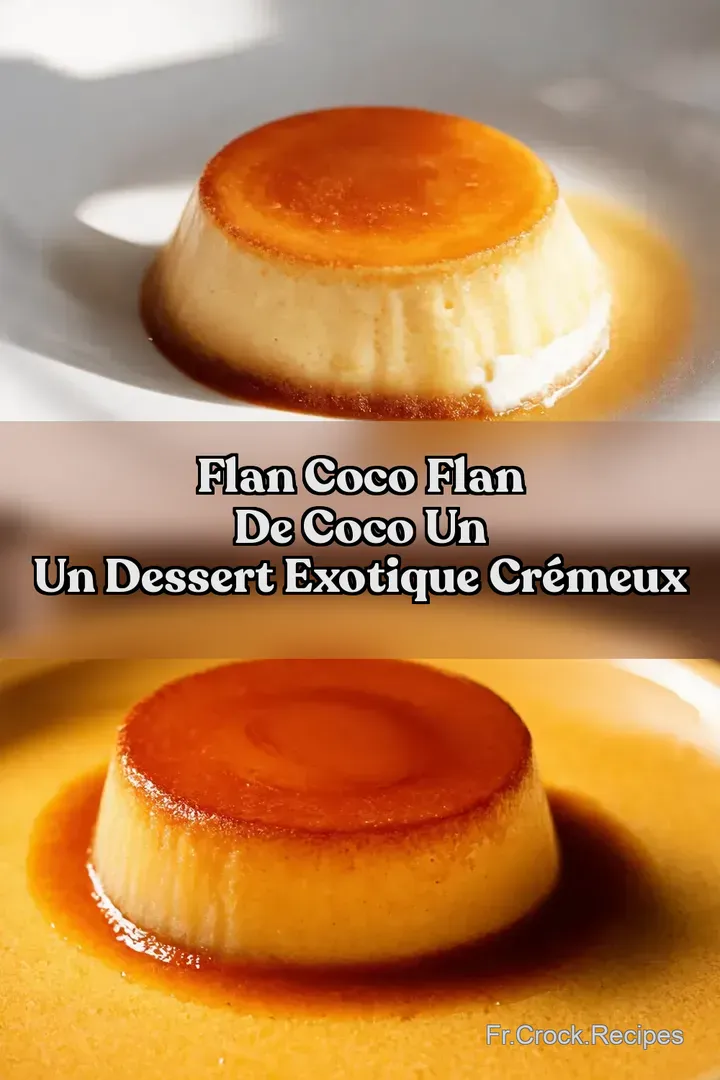 Flan Coco Flan de coco Un Un Dessert Exotique Cr&eacute;meux