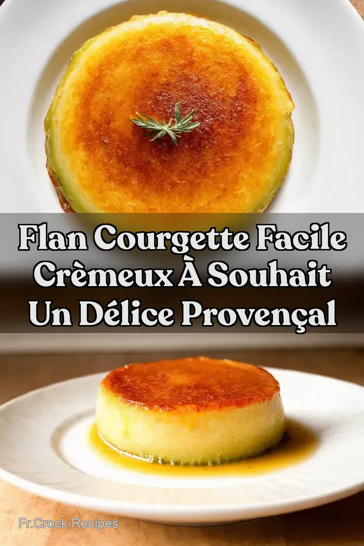 Flan Courgette Facile Cr&egrave;meux &agrave; souhait un d&eacute;lice proven&ccedil;al