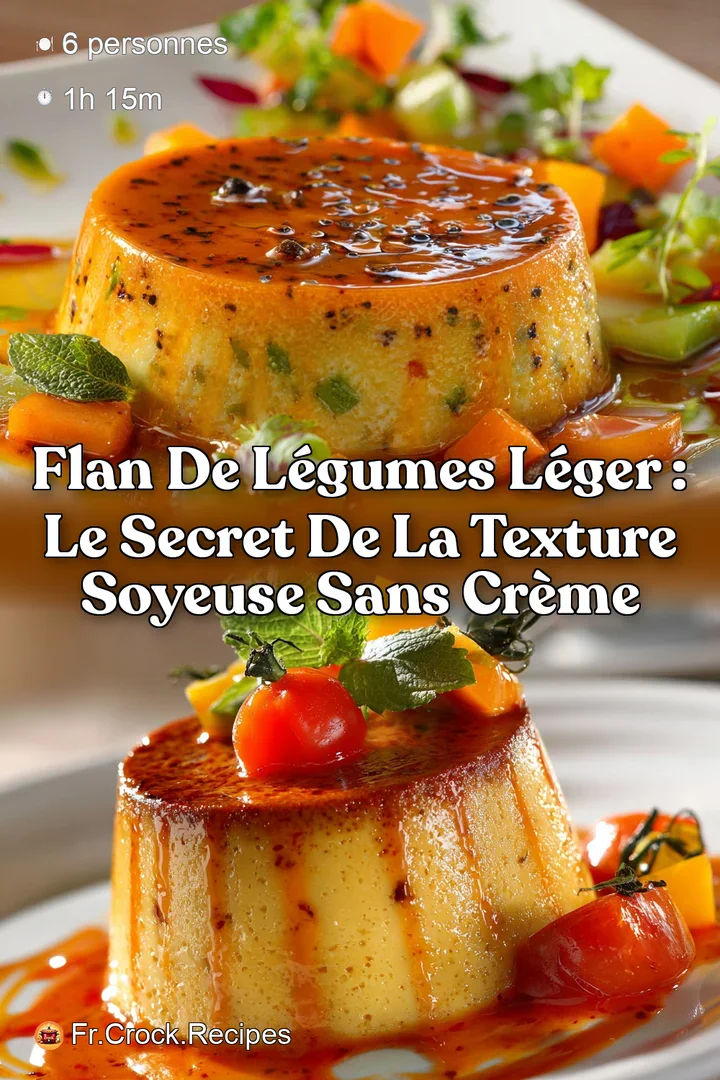 Flan de L&eacute;gumes L&eacute;ger : Le Secret de la Texture Soyeuse Sans Cr&egrave;me