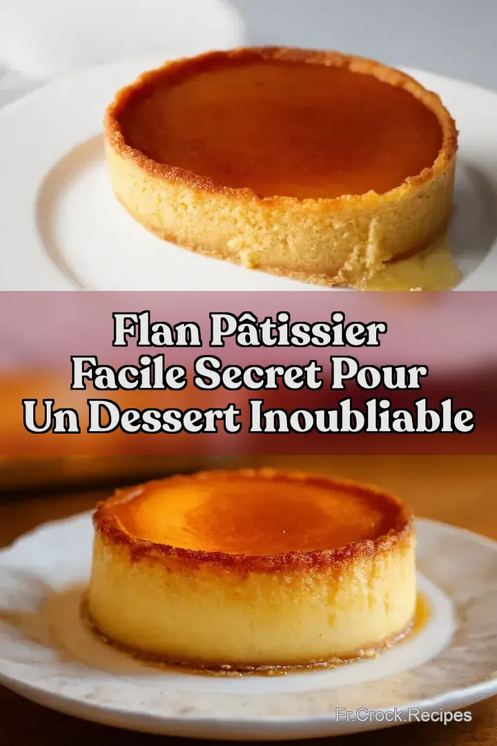 Flan P&acirc;tissier Facile Secret pour un Dessert Inoubliable