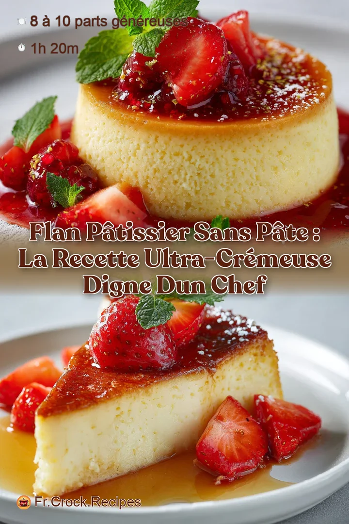 Flan p&acirc;tissier sans p&acirc;te : La recette ultra-cr&eacute;meuse digne dun chef