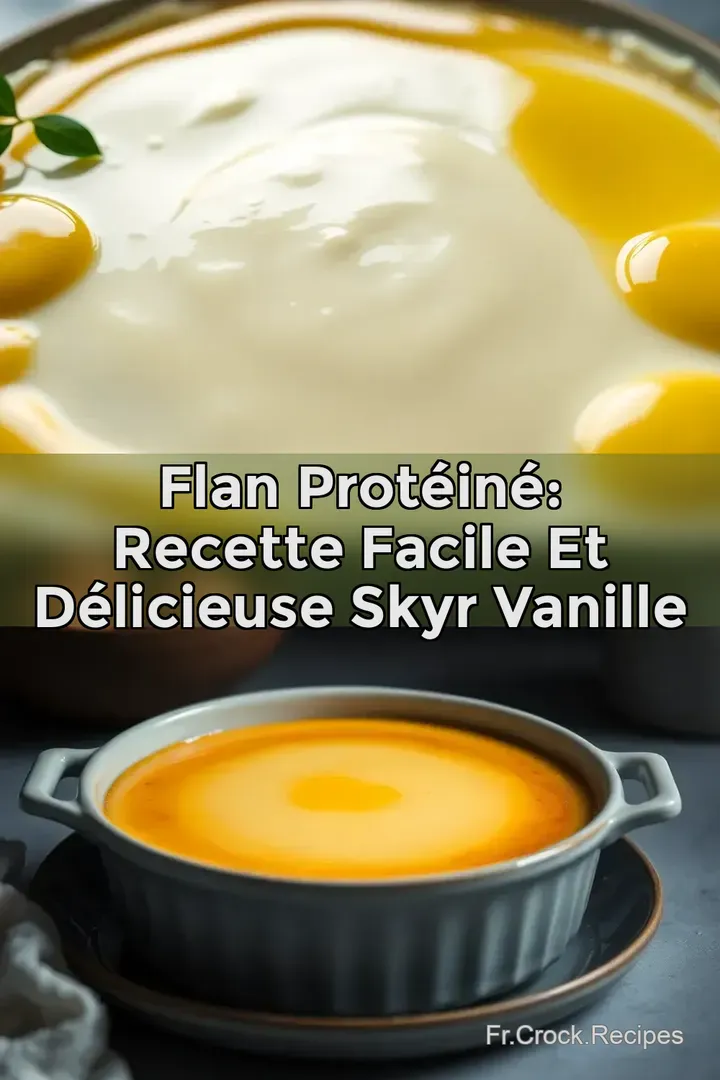 Flan Prot&eacute;in&eacute;: Recette Facile et D&eacute;licieuse Skyr Vanille