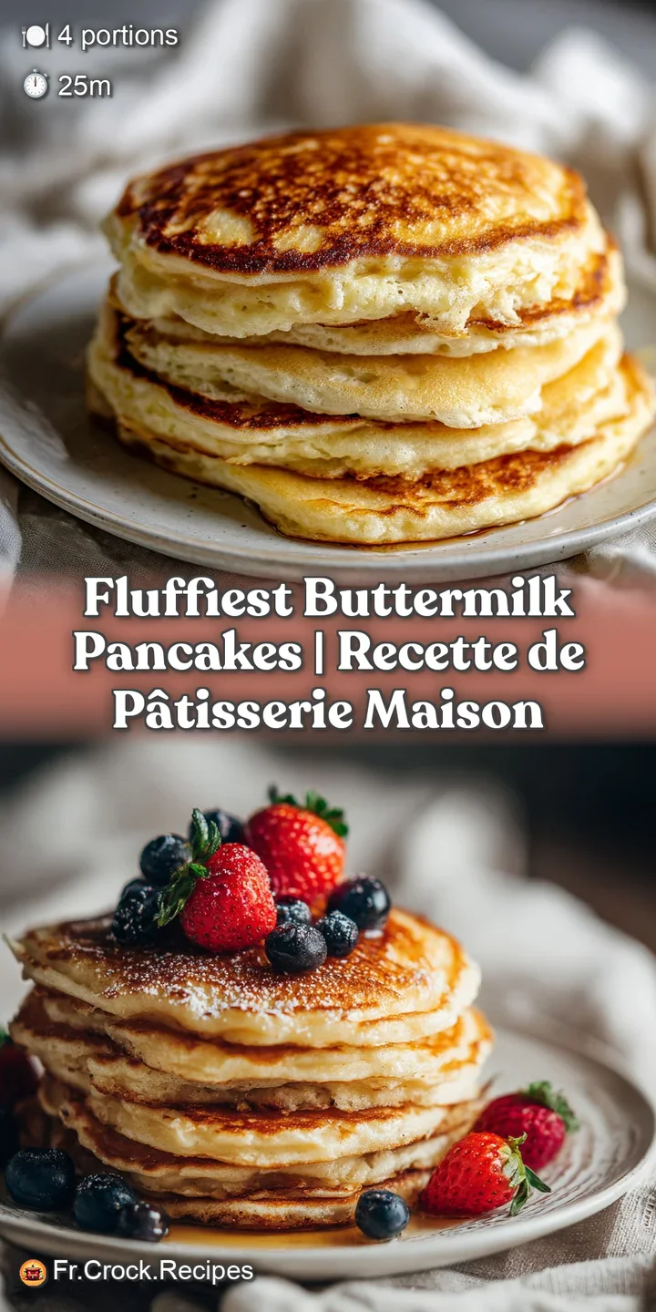 Close-up of a thick, airy pancake with visible air pockets, glistening under a rich amber syrup drizzle.