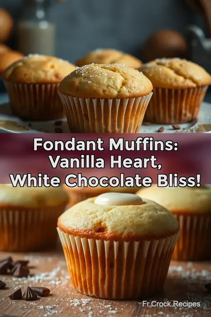 Fondant Muffins: Vanilla Heart White Chocolate Bliss!