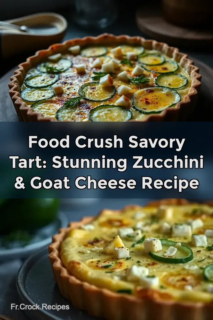 Food Crush Savory Tart: Stunning Zucchini & Goat Cheese Recipe