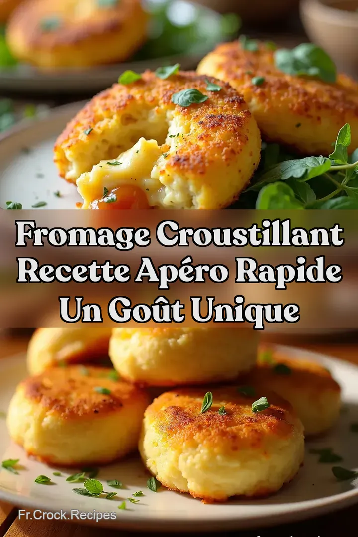 Fromage Croustillant Recette Ap&eacute;ro Rapide Un Go&ucirc;t Unique