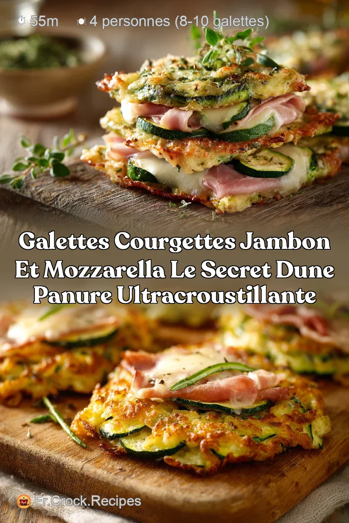 Galettes courgettes jambon et mozzarella le secret dune panure ultracroustillante