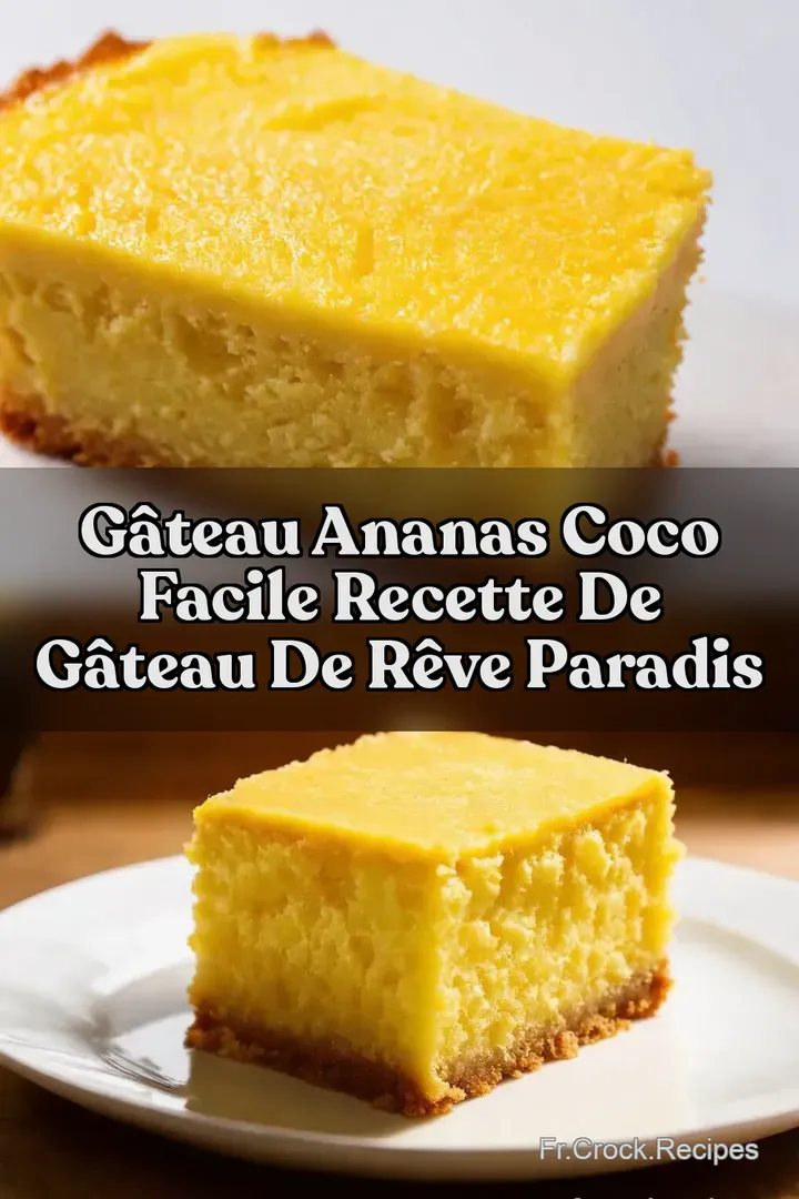 G&acirc;teau ananas coco facile Recette de G&acirc;teau de R&ecirc;ve Paradis
