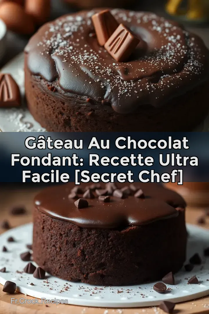 🍫G&acirc;teau au chocolat fondant: Recette Ultra Facile [Secret Chef]✨