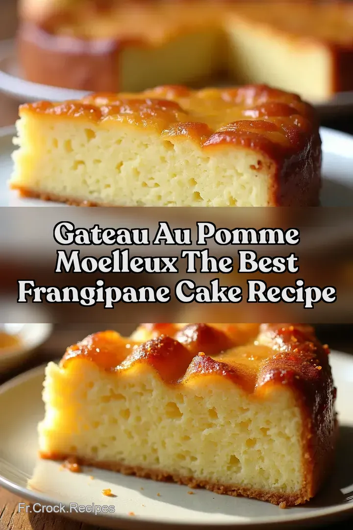 Gateau Au Pomme Moelleux The Best Frangipane Cake Recipe
