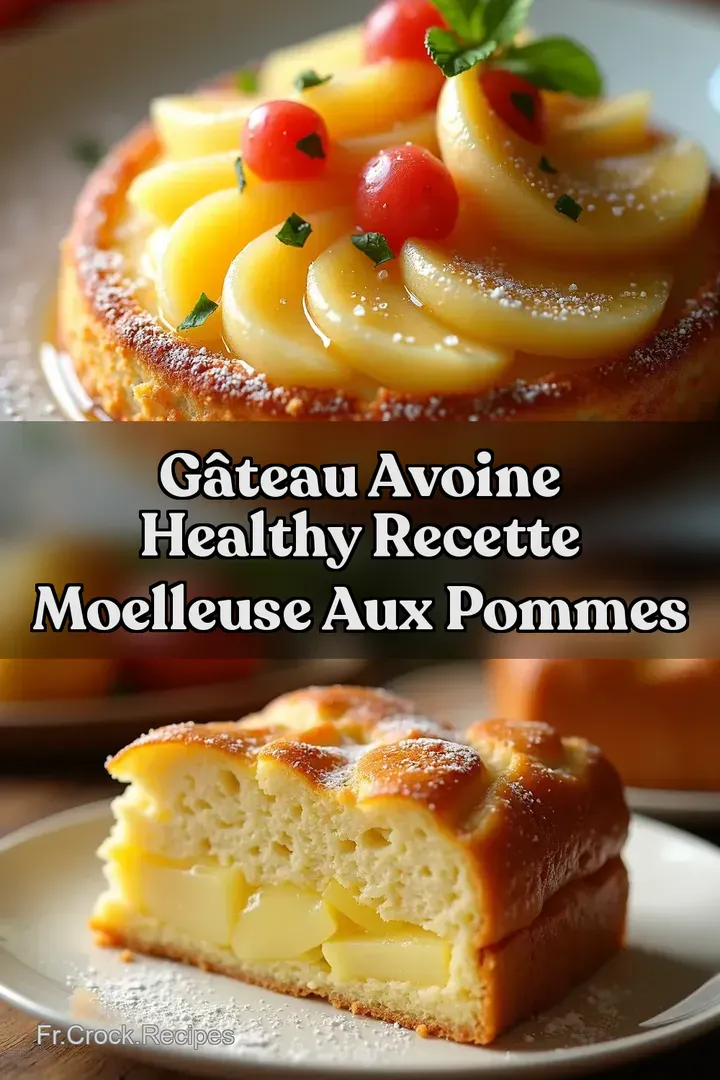 G&acirc;teau Avoine Healthy Recette Moelleuse aux Pommes