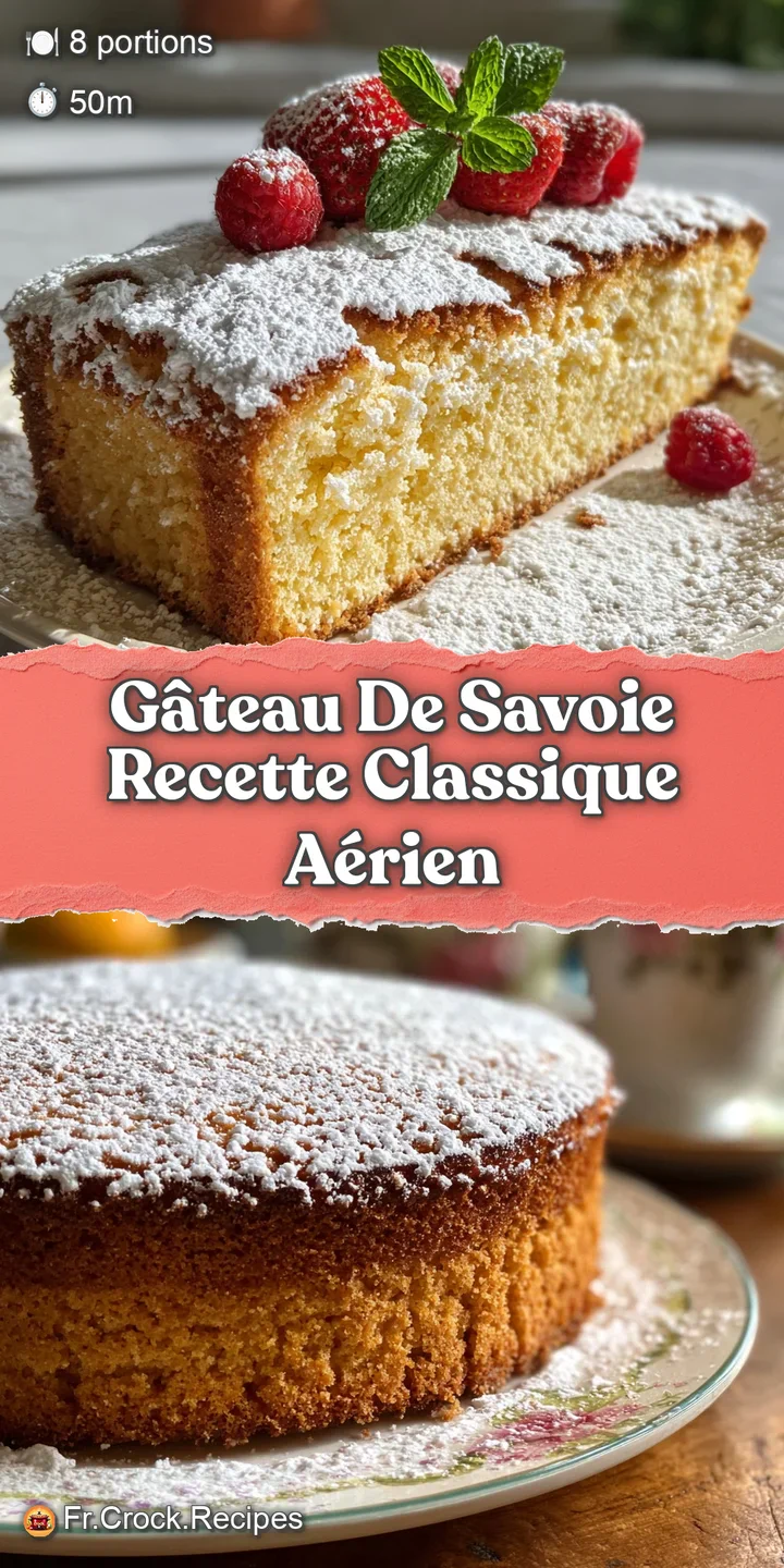 Close-up of G&acirc;teau de Savoie, showcasing its soft, porous interior. A light dusting of sugar adds a touch of sweetness. De...